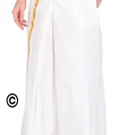 Gowri Tex Elastic Premium Cotton Dhoti With Dual Packet